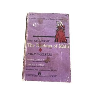 The Tragedy of The Duchess of Malfi John Webster 1959 Folger Library Edition